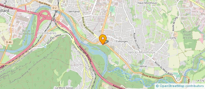 localisation de l'entreprise ETS LARIVIERE ET FILS  VETRAZ-MONTHOUX