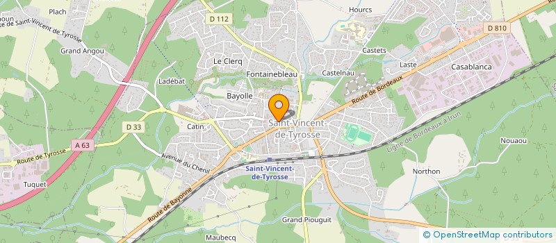 localisation de l'entreprise ETS LARRERE à SAINT-VINCENT-DE-TYROSSE