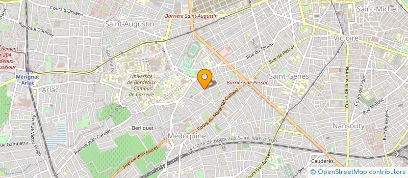 localisation de l'entreprise ETS LCCC SARL à BORDEAUX