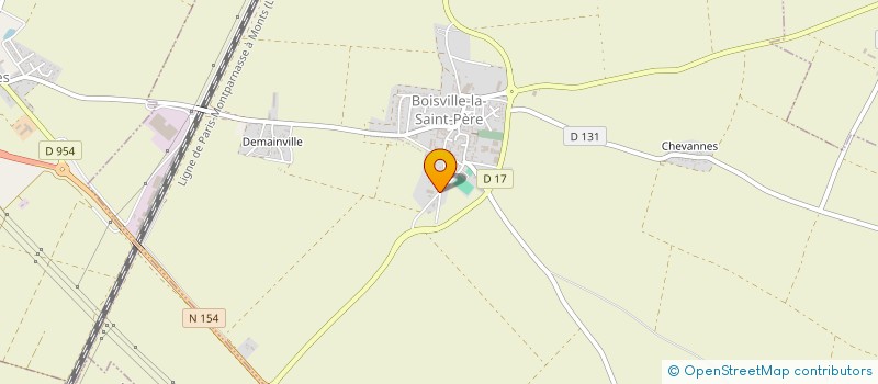 localisation de l'entreprise ETS LE CLAINCHE à BOISVILLE-LA-SAINT-PERE
