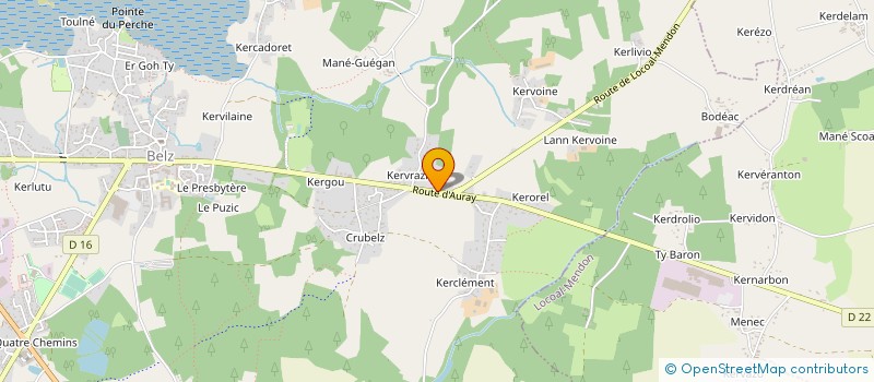 localisation de l'entreprise ETS LE GOUGUEC à BELZ