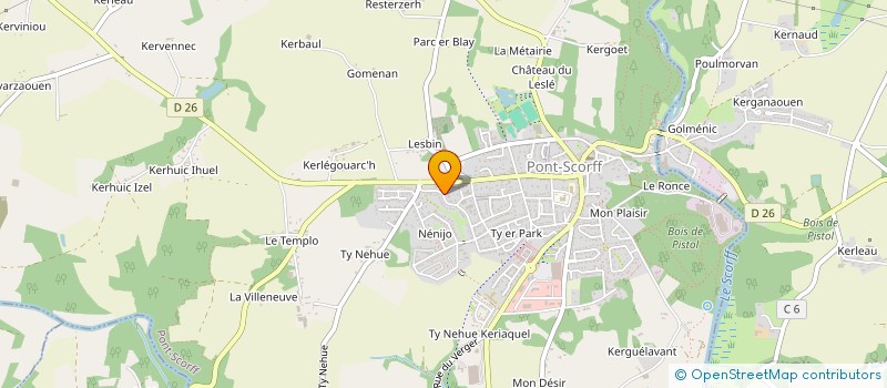 localisation de l'entreprise ETS LE MOIGNE  PONT-SCORFF