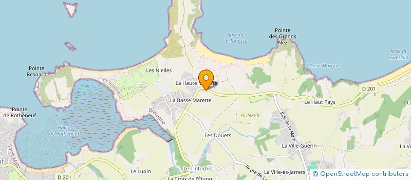 localisation de l'entreprise ETS LEBRET  SAINT-MELOIR-DES-ONDES