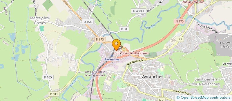 localisation de l'entreprise ETS LECELLIER ET COMPAGNIE à AVRANCHES