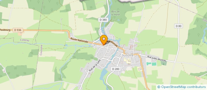 localisation de l'entreprise ETS LECLERCQ MOTOCULTURE à COUSOLRE