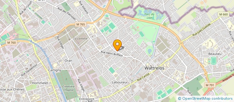 localisation de l'entreprise ETS LEFEBVRE RENOV  WATTRELOS