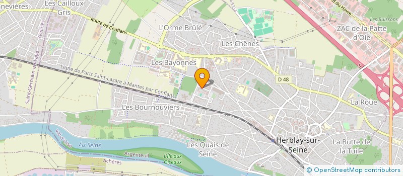 localisation de l'entreprise ETS LEFEVRE  HERBLAY-SUR-SEINE