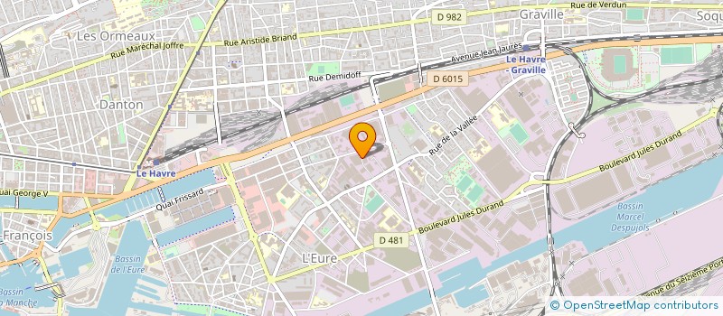 localisation de l'entreprise ETS LEGOY à LE HAVRE