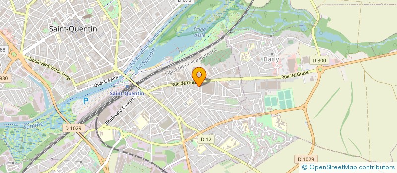 localisation de l'entreprise ETS LEMBREZ BLONDIAUX à SAINT-QUENTIN