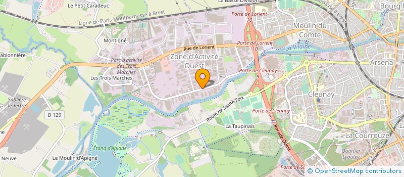 localisation de l'entreprise ETS LEMOINE à RENNES