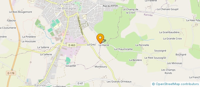localisation de l'entreprise ETS LEMONNIER THIERRY à LA GUERCHE-DE-BRETAGNE
