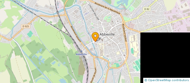 localisation de l'entreprise ETS LENNE à ABBEVILLE
