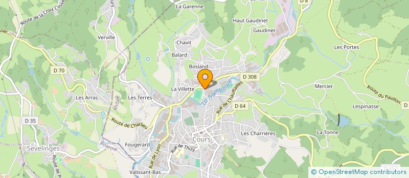 localisation de l'entreprise ETS LEPINE FRERES ET FILS  COURS