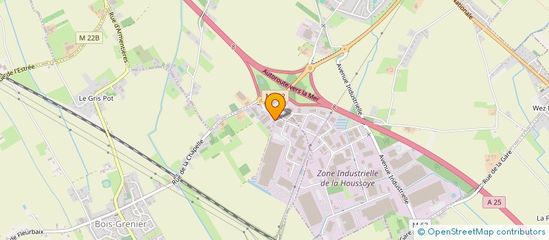 localisation de l'entreprise ETS LEROUGE MECAN HYDRO à BOIS-GRENIER