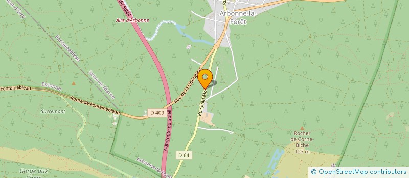 localisation de l'entreprise ETS LES GRES DE FONTAINEBLEAU ET CIE  ARBONNE-LA-FORET