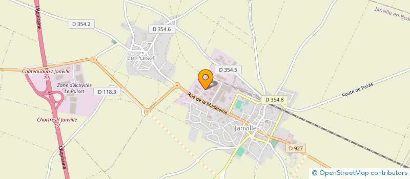 localisation de l'entreprise ETS LESAGE à JANVILLE-EN-BEAUCE