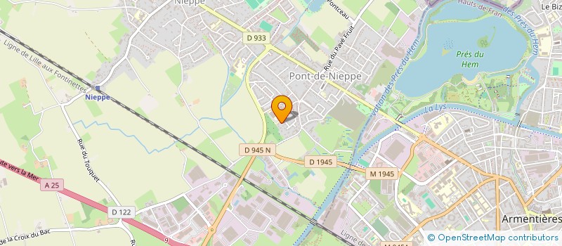 localisation de l'entreprise ETS LESAGE  NIEPPE