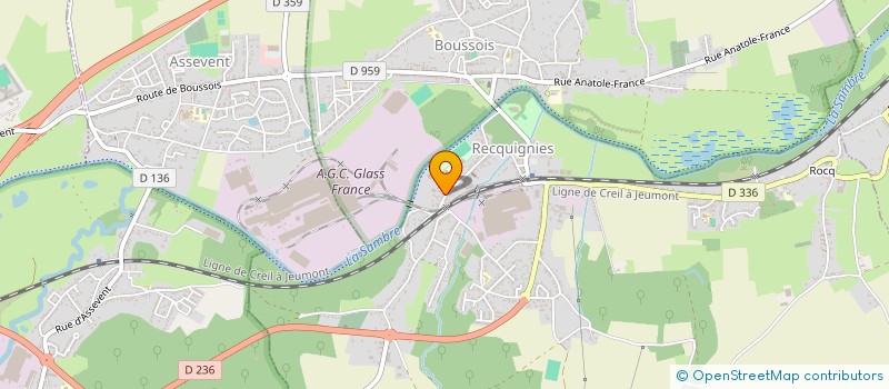 localisation de l'entreprise ETS LESTOQUOY & FILS à RECQUIGNIES