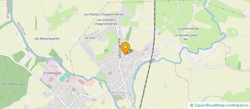 localisation de l'entreprise ETS LEVEILLEAU à SAINTE JAMME SUR SARTHE