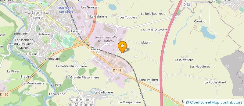 localisation de l'entreprise ETS LIMOUSIN à MORTAGNE-SUR-SEVRE