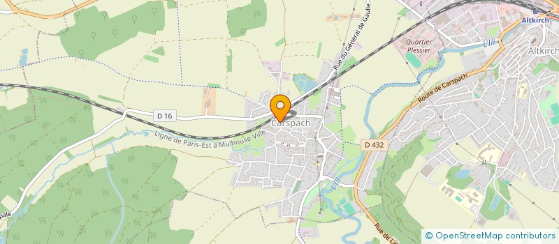 localisation de l'entreprise ETS LITZLER à CARSPACH