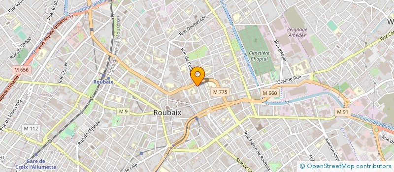 localisation de l'entreprise ETS LIVERA à ROUBAIX