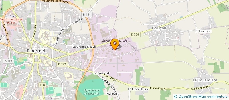 localisation de l'entreprise ETS LORENT à PLOERMEL