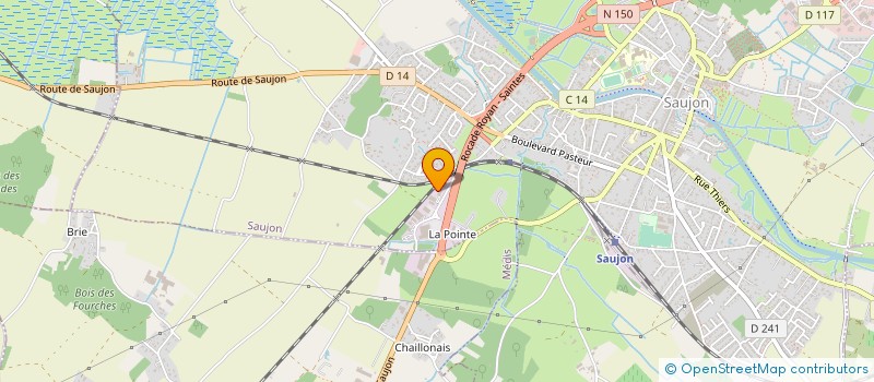 localisation de l'entreprise ETS LOSITO à SAUJON