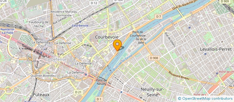 localisation de l'entreprise ETS LOUIS ET CIE à COURBEVOIE