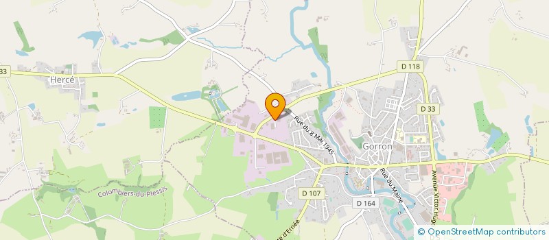 localisation de l'entreprise ETS LOUVIGNE  GORRON