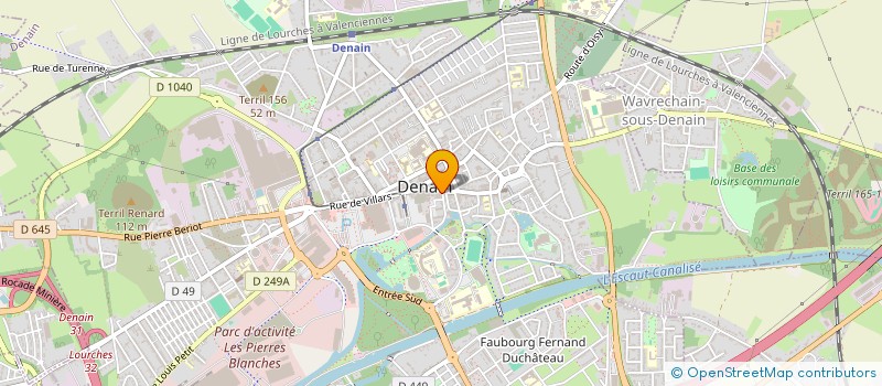 localisation de l'entreprise ETS LOZE BERTRAND à DENAIN