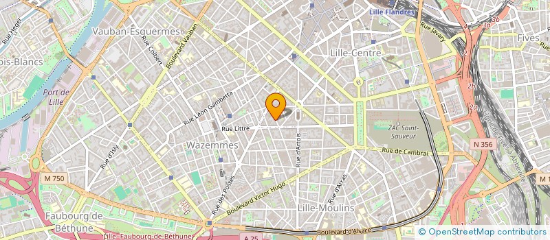 localisation de l'entreprise ETS LUCIEN MONDON à LILLE