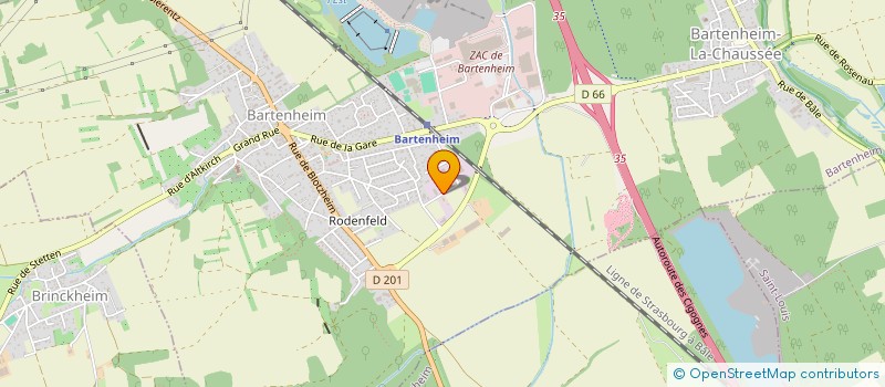 localisation de l'entreprise ETS LUIGI CORTINOVIS  BARTENHEIM