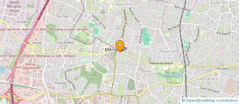 localisation de l'entreprise ETS M LABRE  MERIGNAC