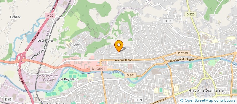 localisation de l'entreprise ETS MANIERE ET MAS à BRIVE-LA-GAILLARDE