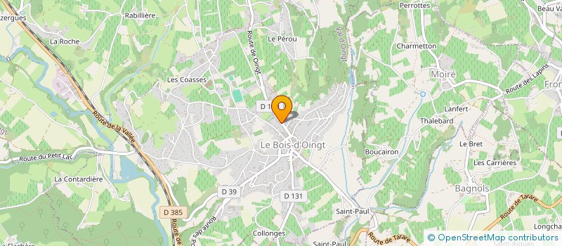 localisation de l'entreprise ETS MANISSIER ET FILS  VAL D'OINGT