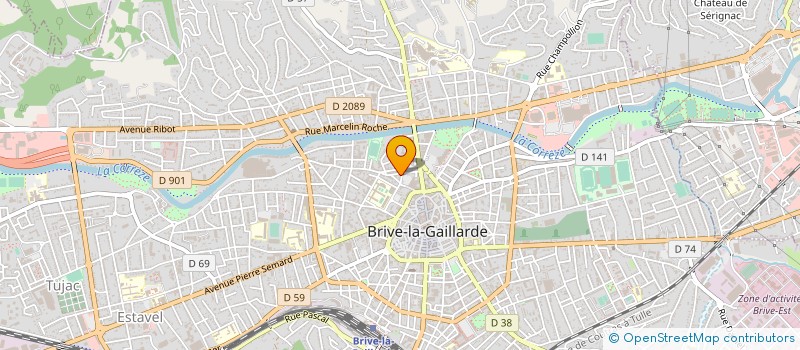 localisation de l'entreprise ETS MARCEL COUDRE à BRIVE-LA-GAILLARDE