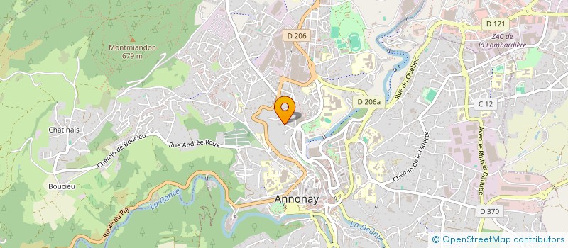 localisation de l'entreprise ETS MARCEL DUMAS & CIE à ANNONAY
