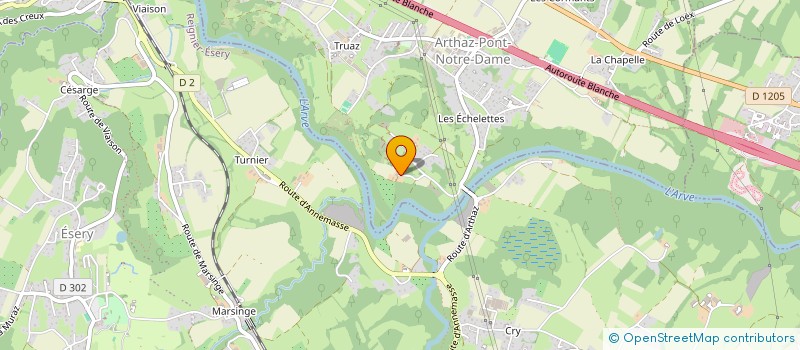 localisation de l'entreprise ETS MARCEL DUVILLARD ET FILS à ARTHAZ-PONT-NOTRE-DAME