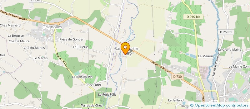 localisation de l'entreprise ETS MARCHAIS à MONTGUYON