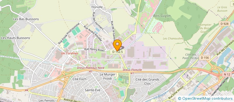 localisation de l'entreprise ETS MARCHAND à DREUX