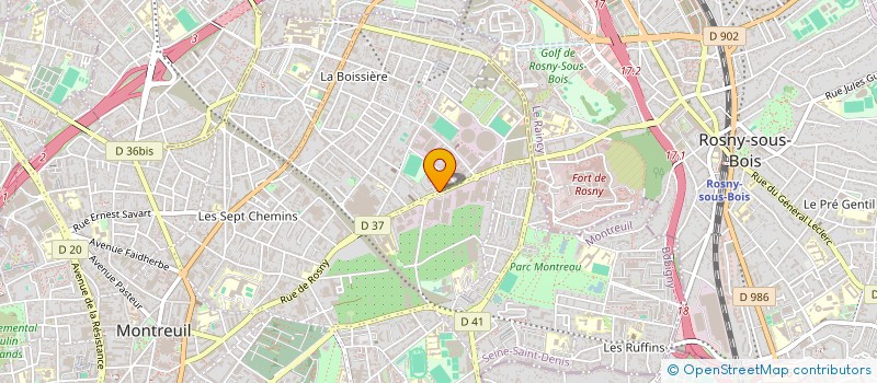 localisation de l'entreprise ETS MARCHAND à MONTREUIL