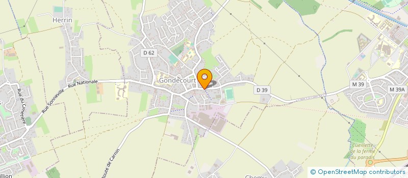 localisation de l'entreprise ETS MARCHAND PAUL à GONDECOURT