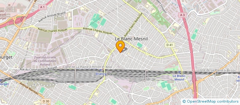 localisation de l'entreprise ETS MARGOTTEAU GIRARD à LE BLANC-MESNIL