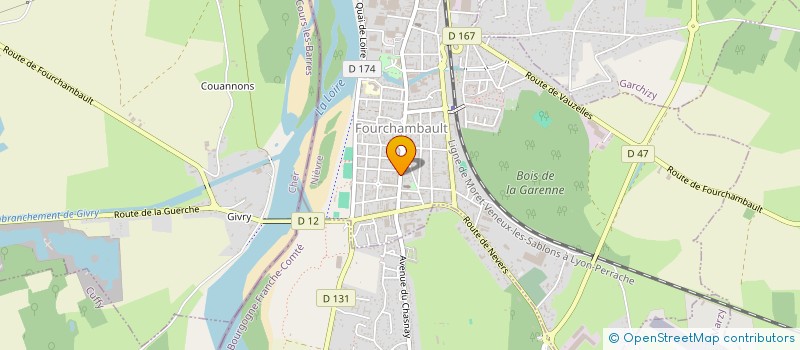 localisation de l'entreprise ETS MARTIN SAS à FOURCHAMBAULT