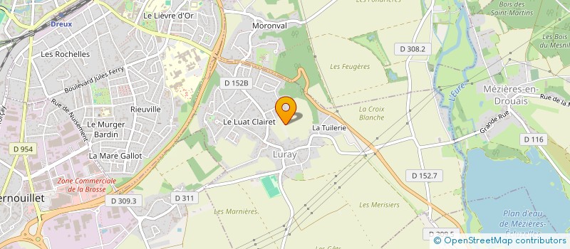 localisation de l'entreprise ETS MARTIN WILLIAM à LURAY