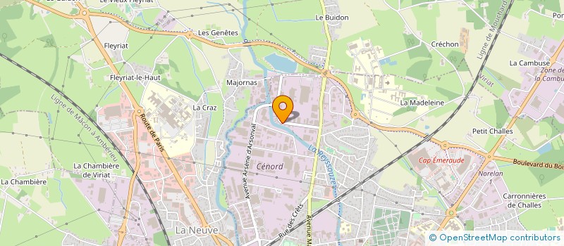 localisation de l'entreprise ETS MARTINOT-BARRY à SAINT-CYR-SUR-MENTHON
