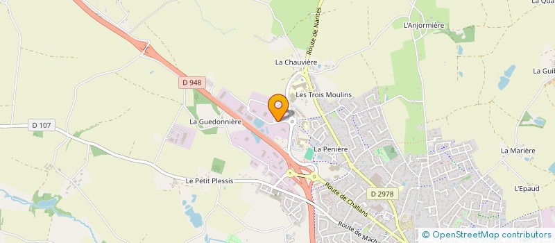 localisation de l'entreprise ETS MAUGER à AIZENAY