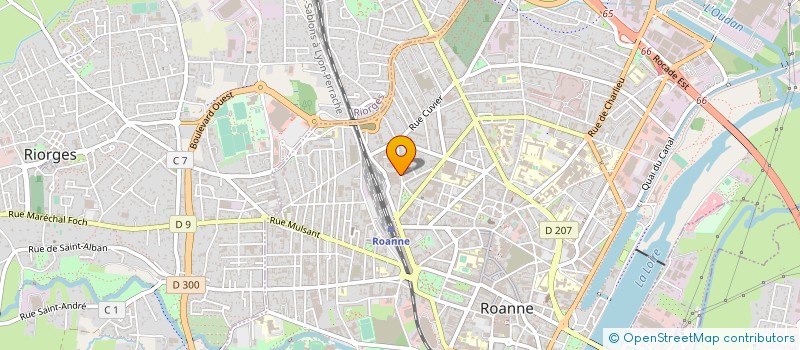 localisation de l'entreprise ETS MAURICE RENOU SARL à ROANNE