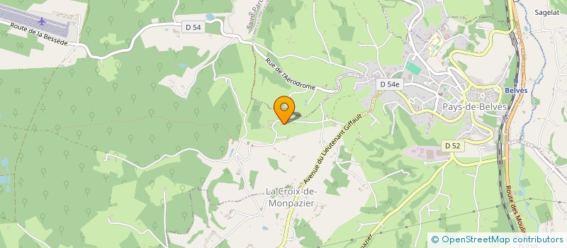 localisation de l'entreprise ETS MAURY ET FILS à SALLES-DE-BELVES